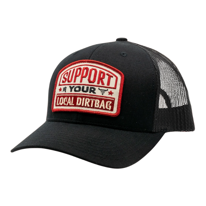 SNAPBACK CURVED LOCAL DIRTBAG - BLK